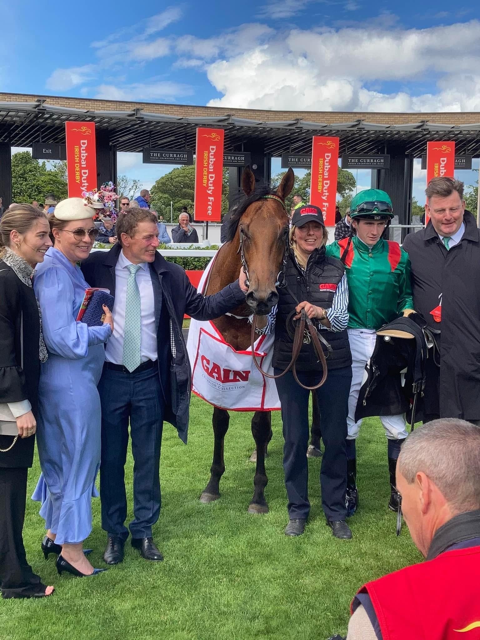 Brand Ambassador Johnny Murtagh wins the GAIN Railway Stakes.